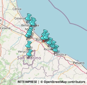 Mappa Via Flaminia, 47900 Rimini RN, Italia (10.12)