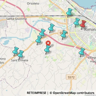 Mappa Via Quartirolo, 47923 Rimini RN, Italia (2.23727)