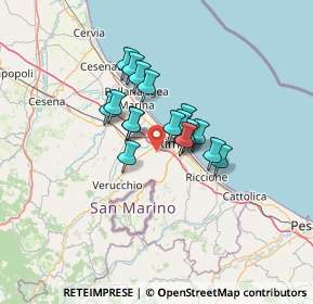 Mappa Via Quartirolo, 47923 Rimini RN, Italia (8.66167)