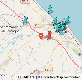 Mappa Via Quartirolo, 47923 Rimini RN, Italia (3.92615)