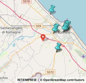 Mappa Via Quartirolo, 47923 Rimini RN, Italia (3.93273)