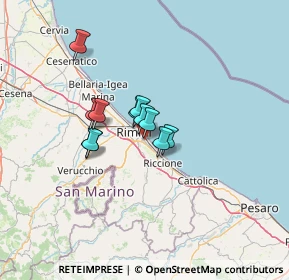 Mappa Via Giuseppe Luigi Lagrangia, 47924 Rimini RN, Italia (8.42818)