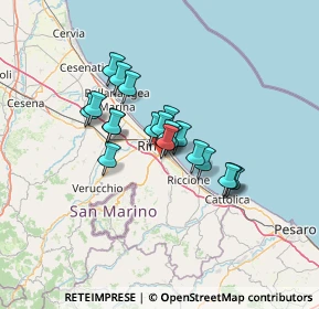 Mappa Via Domenico Paulucci, 47923 Rimini RN, Italia (9.1955)