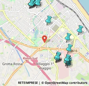 Mappa Via Domenico Paulucci, 47923 Rimini RN, Italia (1.36)