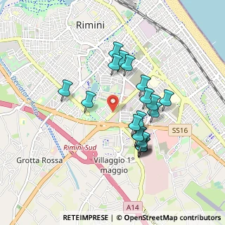 Mappa Via Domenico Paulucci, 47923 Rimini RN, Italia (0.811)