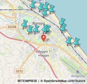 Mappa Via Domenico Paulucci, 47923 Rimini RN, Italia (2.03571)