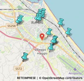 Mappa Via Domenico Paulucci, 47923 Rimini RN, Italia (1.89706)
