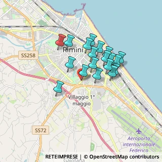 Mappa Via Domenico Paulucci, 47923 Rimini RN, Italia (1.42579)
