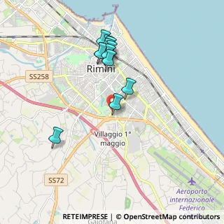 Mappa Via Domenico Paulucci, 47923 Rimini RN, Italia (1.80167)
