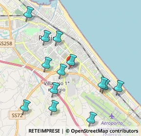 Mappa Via Adelina Patti, 47924 Rimini RN, Italia (2.25769)