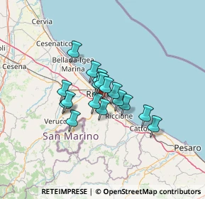 Mappa Via Adelina Patti, 47924 Rimini RN, Italia (8.56882)