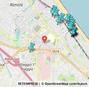 Mappa Via Adelina Patti, 47924 Rimini RN, Italia (1.2245)