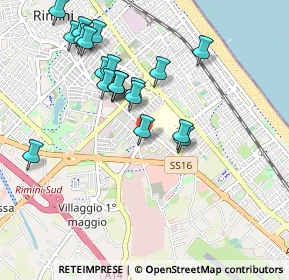 Mappa Via Adelina Patti, 47924 Rimini RN, Italia (0.9865)