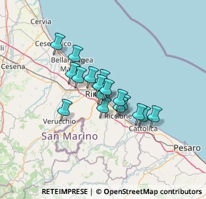 Mappa Via Publio Ovidio Nasone, 47923 Rimini RN, Italia (9.03706)