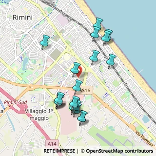 Mappa Via Publio Ovidio Nasone, 47923 Rimini RN, Italia (1.0145)