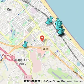 Mappa Via Publio Ovidio Nasone, 47923 Rimini RN, Italia (1.001)