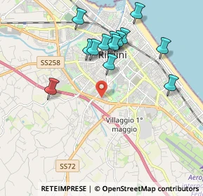Mappa Via Celestino Alessandrini, 47923 Rimini RN, Italia (2.01692)