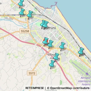 Mappa Via Celestino Alessandrini, 47923 Rimini RN, Italia (2.2875)