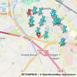 Mappa Via Celestino Alessandrini, 47923 Rimini RN, Italia (1.107)