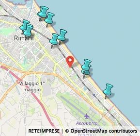 Mappa Via Cesare Beccaria, 47924 Rimini RN, Italia (2.25167)