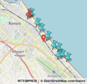 Mappa Via Cesare Beccaria, 47924 Rimini RN, Italia (1.82545)