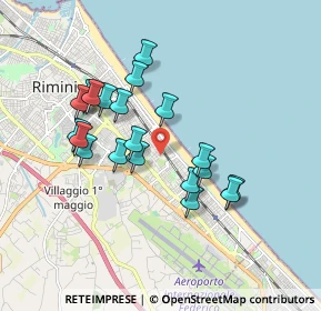Mappa Via Cesare Beccaria, 47924 Rimini RN, Italia (1.64)