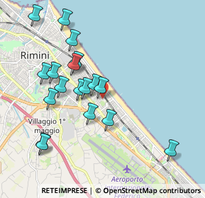 Mappa Via Cesare Beccaria, 47924 Rimini RN, Italia (1.98111)