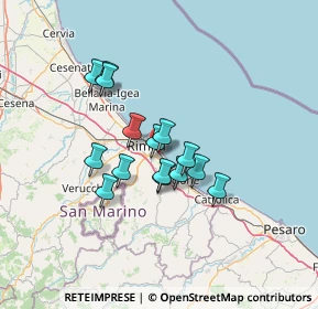 Mappa Via Cesare Beccaria, 47924 Rimini RN, Italia (10.376)
