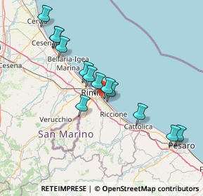 Mappa Via Cesare Beccaria, 47924 Rimini RN, Italia (14.36077)