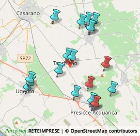 Mappa Via Amerigo Vespucci, 73056 Taurisano LE, Italia (4.5915)