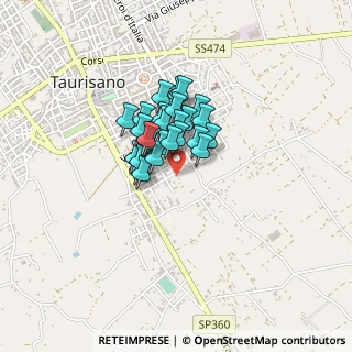 Mappa Via Amerigo Vespucci, 73056 Taurisano LE, Italia (0.27143)