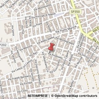 Mappa Via M. Pindinello, 35, 73055 Racale, Lecce (Puglia)