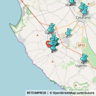 Mappa Via Marina Fiumi, 73055 Racale LE, Italia (4.89444)