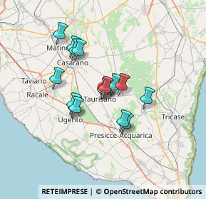 Mappa Via G. Pascoli, 73056 Taurisano LE, Italia (5.77133)