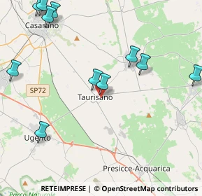 Mappa Via G. Pascoli, 73056 Taurisano LE, Italia (5.68273)