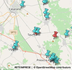 Mappa Via G. Pascoli, 73056 Taurisano LE, Italia (6.269)