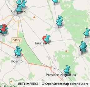 Mappa Via G. Pascoli, 73056 Taurisano LE, Italia (6.7675)