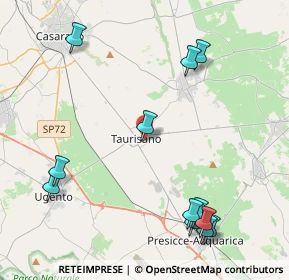 Mappa Via G. Pascoli, 73056 Taurisano LE, Italia (5.645)