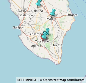 Mappa Via Poerio, 73056 Taurisano LE, Italia (45.61615)