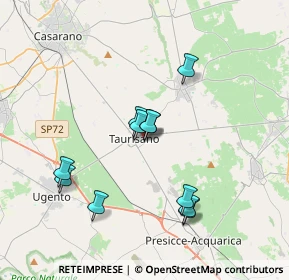 Mappa Via F. Bottazzi, 73056 Taurisano LE, Italia (3.52909)