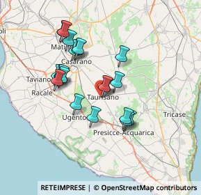 Mappa Via SS. Crocefisso, 73056 Taurisano LE, Italia (6.6555)