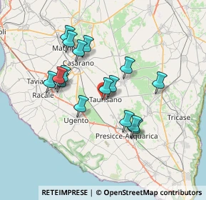 Mappa Via SS. Crocefisso, 73056 Taurisano LE, Italia (6.84188)