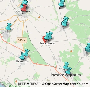 Mappa Via SS. Crocefisso, 73056 Taurisano LE, Italia (5.98263)