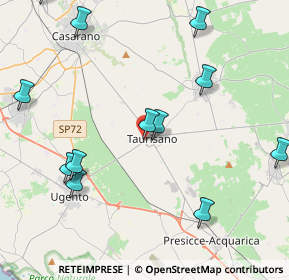 Mappa Via SS. Crocefisso, 73056 Taurisano LE, Italia (5.48083)