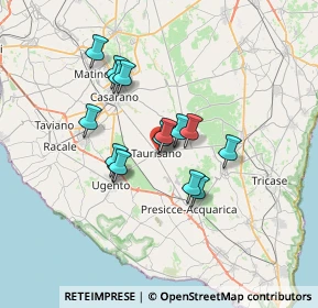 Mappa Via Filippo Lopez, 73056 Taurisano LE, Italia (5.72133)