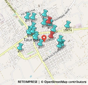 Mappa Via Filippo Lopez, 73056 Taurisano LE, Italia (0.3995)