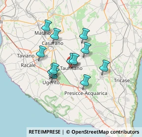 Mappa Via Principe di Piemonte, 73056 Taurisano LE, Italia (5.54083)