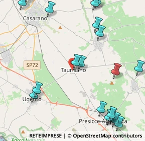 Mappa Via Principe di Piemonte, 73056 Taurisano LE, Italia (6.4815)