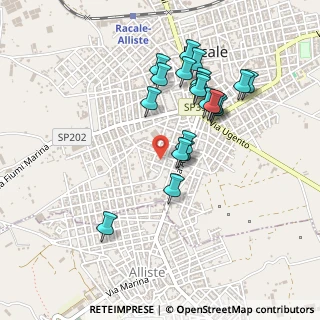 Mappa Via Bengasi, 73055 Racale LE, Italia (0.473)