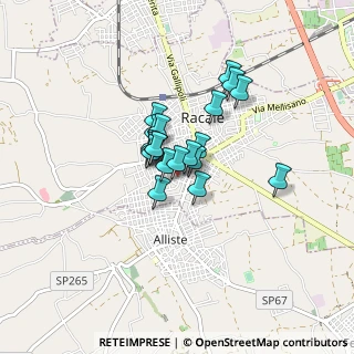 Mappa Via Bengasi, 73055 Racale LE, Italia (0.559)